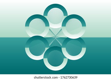 Color geometric design, vector background.
