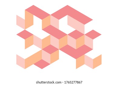 Color geometric design, vector background.