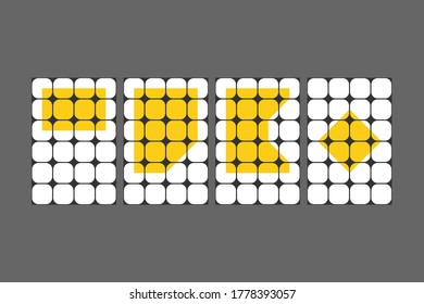 Color geometric design, vector background.