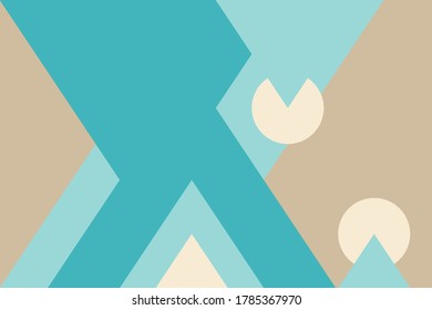Color geometric design, vector background.