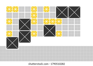 Color geometric design, vector background.