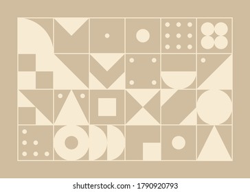 Color geometric design, vector background.