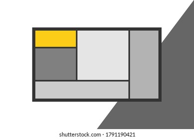 Color geometric design, vector background.