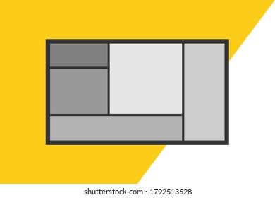 Diseño geométrico de color, fondo vectorial.