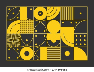 Color geometric design, vector background.