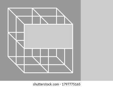 Color geometric design, vector background.