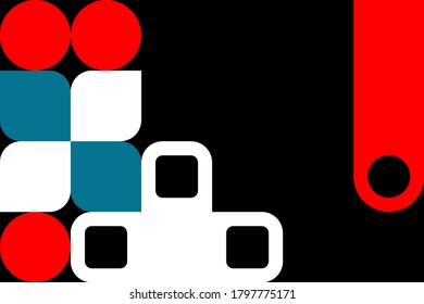 Diseño geométrico de color, fondo vectorial.