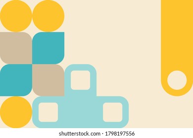 Color geometric design, vector background.