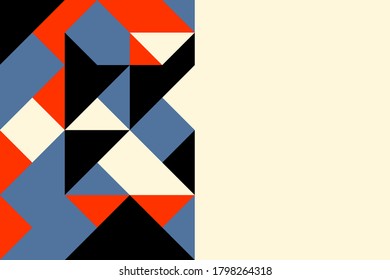 Farbgeometrisches Design, Vektorhintergrund.