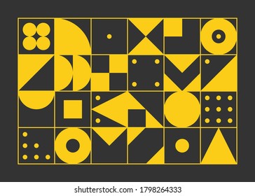 Color geometric design, vector background.
