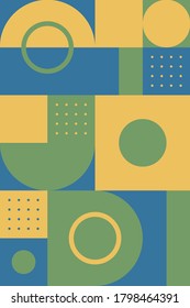 Color geometric design, vector background.