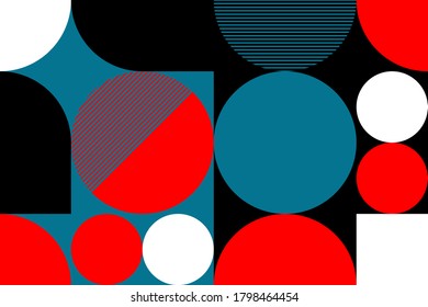 Color geometric design, vector background.