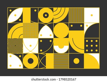 Farbgeometrisches Design, Vektorhintergrund.