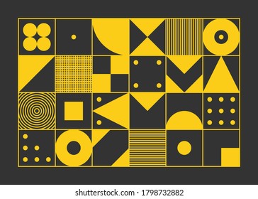 Color geometric design, vector background.