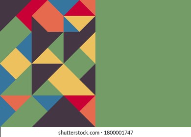 Color geometric design, vector background.