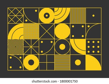 Diseño geométrico de color, fondo vectorial.