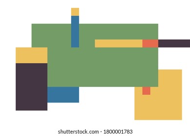 Color geometric design, vector background.