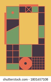 Diseño geométrico de color, fondo vectorial.Ilustración Eps10.