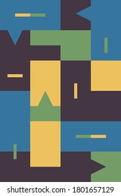 Diseño geométrico de color, fondo vectorial.Ilustración Eps10.