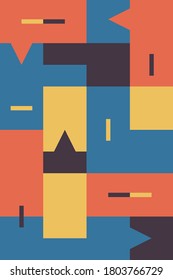 Color geometric design, vector background.Eps10 Illustration.