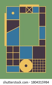 Color geometric design, vector background.Eps10 Illustration.