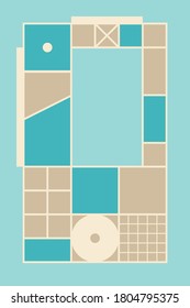 Color geometric design, vector background.Eps10 Illustration.