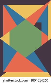 Color geometric design, vector background.Eps10 Illustration.