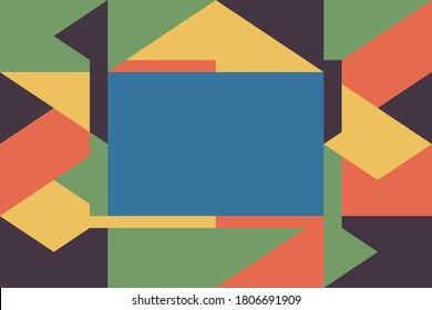 Farbgeometrisches Design, Vektorhintergrund.Eps10 Illustration.