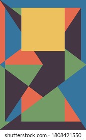 Diseño geométrico de color, fondo vectorial.Ilustración Eps10.