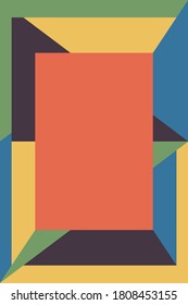 Diseño geométrico de color, fondo vectorial.Ilustración Eps10.