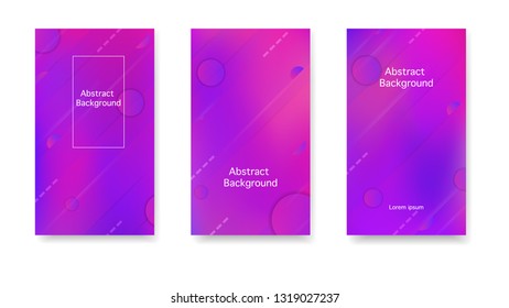 Color geometric gradient, abstract background. Gradient, neon, lines, forms. Vector. Creative cover in a minimalist style.