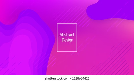 Color geometric gradient, futuristic background. Detail of modern wallpaper design, packaging. Creative colored lines, abstract shapes, dots. Background in minimalist style.