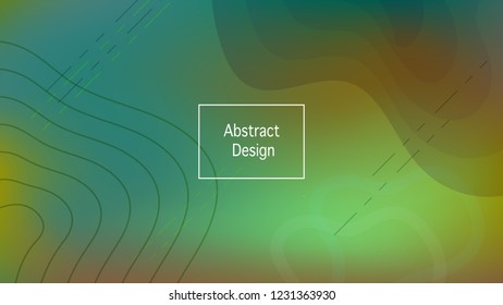 Color geometric gradient, futuristic background. The idea of modern wallpaper design, packaging. Creative colored lines, abstract shapes, dots. Background in minimalist style.