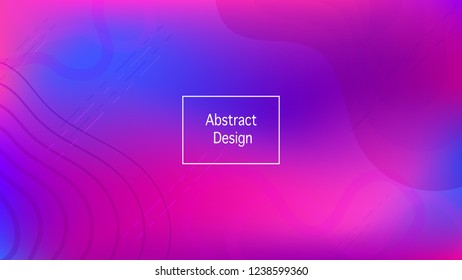 Color geometric gradient, futuristic background. Element of modern design wallpaper, background, packaging. Creative colored lines, abstract shapes, dots. Background in minimalist style.