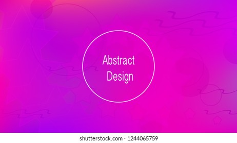Color geometric gradient, futuristic background. Element of modern design wallpaper, background, packaging. Creative colored lines, abstract shapes, dots. Background in minimalist style.