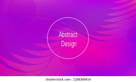 Color geometric gradient, futuristic background. Detail of modern wallpaper design, packaging. Creative colored lines, abstract shapes, dots. Background in minimalist style.