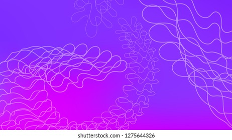 Color geometric gradient, futuristic background. Element of modern design wallpaper, background, packaging. Light colored lines, abstract shapes, dots. Background in minimalist style.