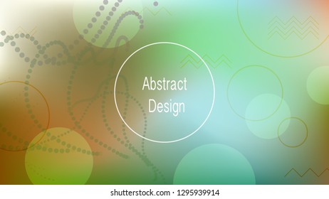 Color geometric gradient, futuristic background. The idea of modern wallpaper design, packaging. Bright color lines, abstract shapes, dots.  Background in minimalist style.