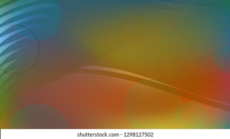 Color geometric gradient, futuristic background. Element of modern design wallpaper, background, packaging. Bright color lines, abstract shapes, dots.  Background in minimalist style.