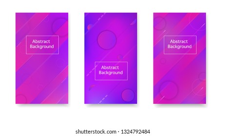 Color geometric gradient, futuristic background. Gradient, neon, lines, forms. Vector. Digital cover in a minimalist style.