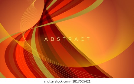 Color geometric gradient, futuristic background. Element of modern design wallpaper, background, packaging. Bright color lines, abstract shapes, dots. Background in minimalist style.
