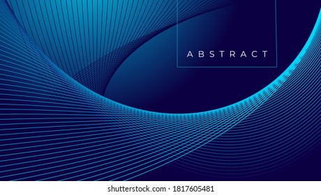 Color geometric gradient, futuristic background. Element of modern design wallpaper, background, packaging. Bright color lines, abstract shapes, dots. Background in minimalist style.