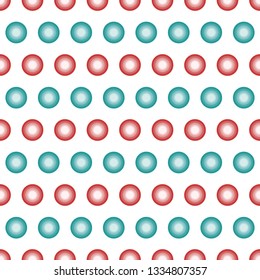 Color geometric pattern with circles. Vector illustration. Abstract seamless polka dots background