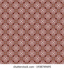 Color Geometric pattern. Colorful ornamental graphic design. Mosaic ornaments. Pattern template. Vector illustration.