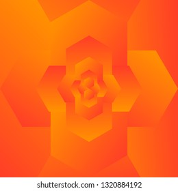 Color geometric pattern. Multicolored gradient abstraction with bright polygon. Minimal graphic background with simple shape and figure.