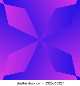 Color geometric pattern. Multicolored gradient abstraction with bright polygon. Minimal graphic background with simple shape and figure.