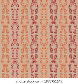 Color geometric pattern for print, textile on brown. Fashion graphic design. Modern stylish texture. Color template for prints, textiles, wrapping, wallpaper, banner, business, etc. illustration