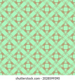 Color geometric pattern for print, textile on green. Fashion graphic design. Modern stylish texture. Color template for prints, textiles, wrapping, wallpaper, banner, business, etc. illustration