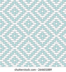 Color Geometric rectangle thai weave overlap handmade vector pattern background