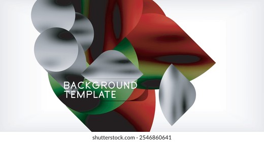 Farbe geometrische Formen Hintergrund Schattenkreise